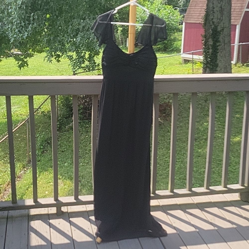Antonio Melani floor length flutter sleeve sz 10